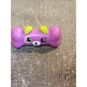 Moose Shopkins bow dog bone toy figure Mini